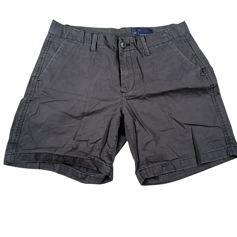 Gap Chino Shorts Women Size 4 Gray Cotton Mid Rise Solid Casual